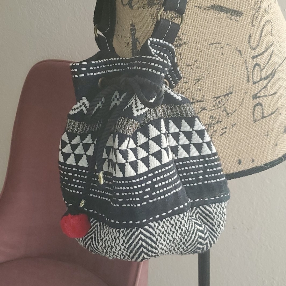 Woven crossbody bag